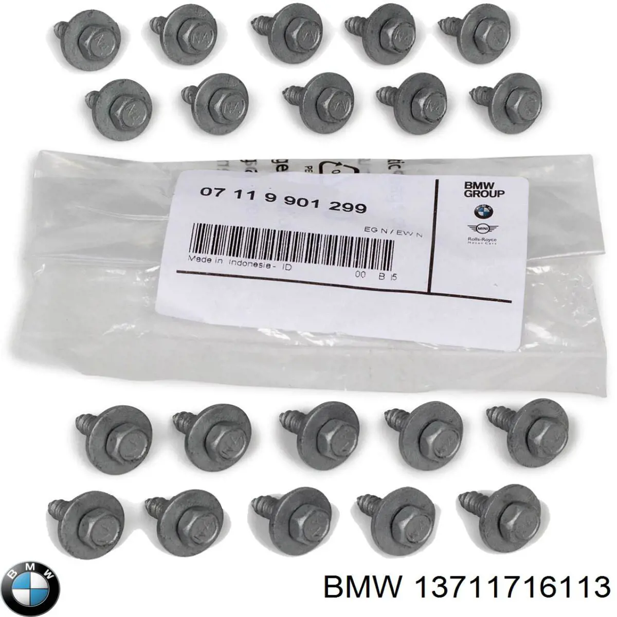 Clip de la carcasa del filtro de aire BMW 13711716113