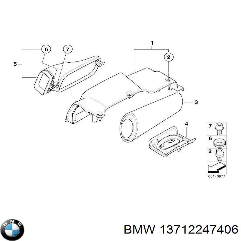 13712247406 BMW manguito, alimentación de aire