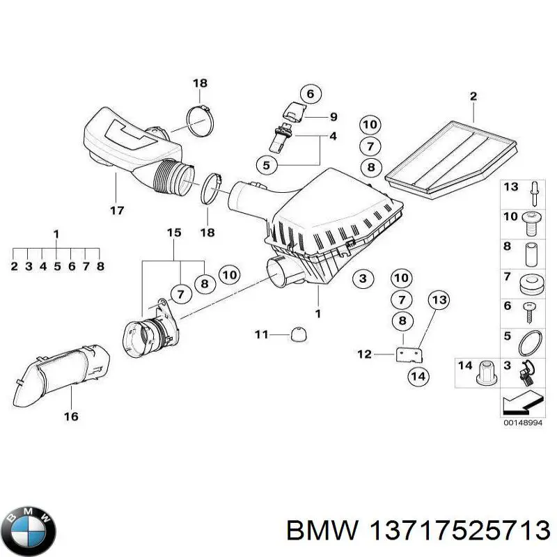  BMW 13717525713 precio, desde 8,53 EUR
