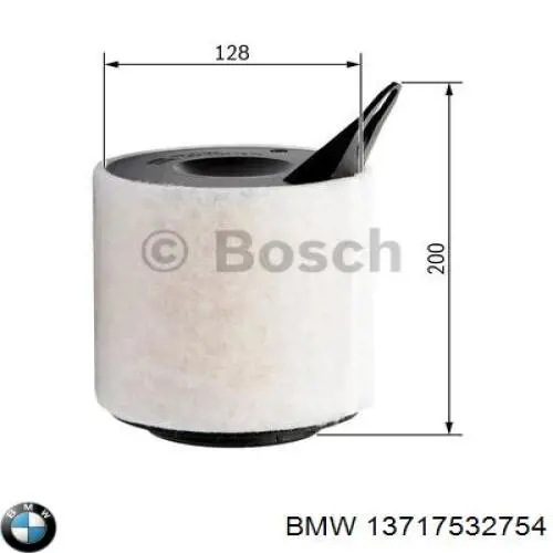 Filtro aire BMW 13717532754