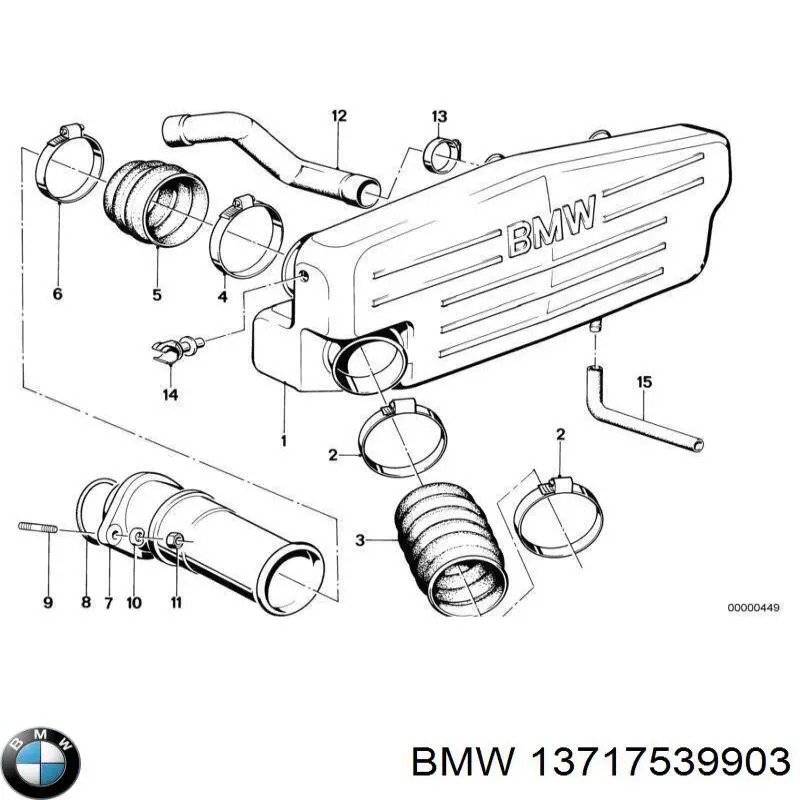 Comprar 13717539903 BMW Soporte de la caja del filtro de aire