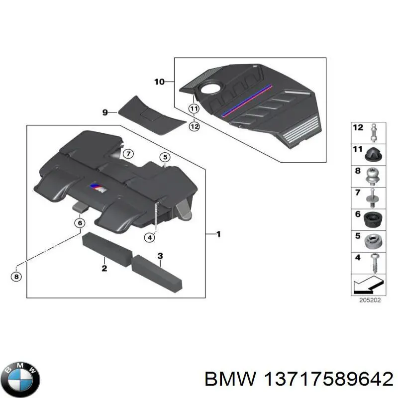 13717589642 BMW filtro de aire