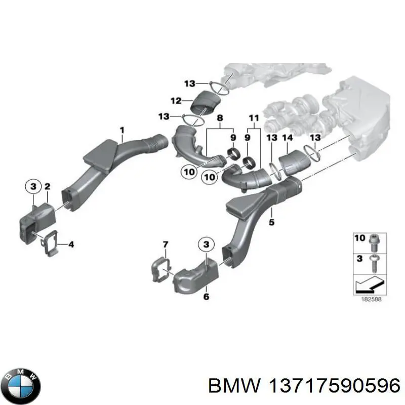Comprar 13717590596 BMW Filtro de aire