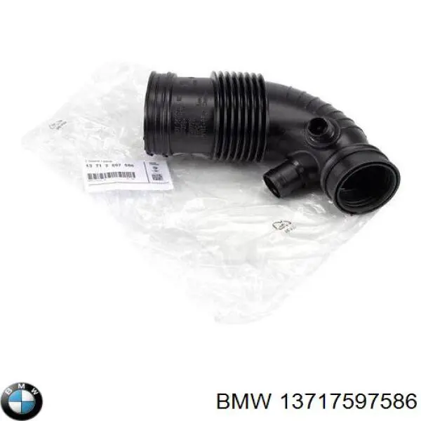 13717597586 BMW tubo flexible de aspiración, salida del filtro de aire