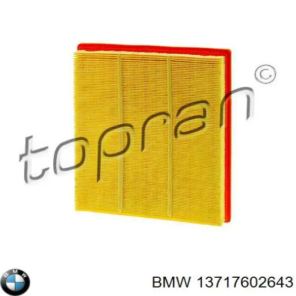 El filtro de aire BMW 13717602643 precio, desde 18,51 EUR
