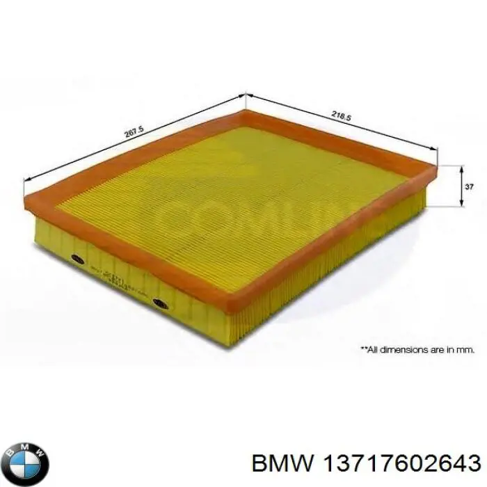 Comprar 13717602643 BMW Filtro de aire