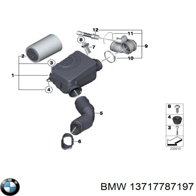 Junta tórica del tubo del intercooler BMW 13717787197 precio, desde 5,31 EUR