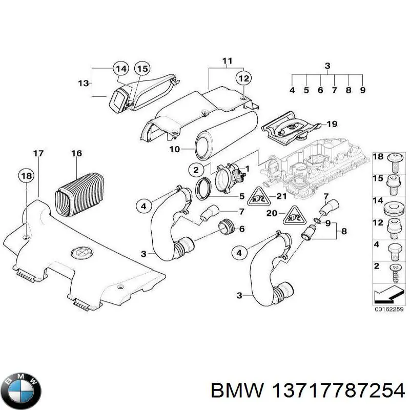 Tapa motor 13717787254 BMW
