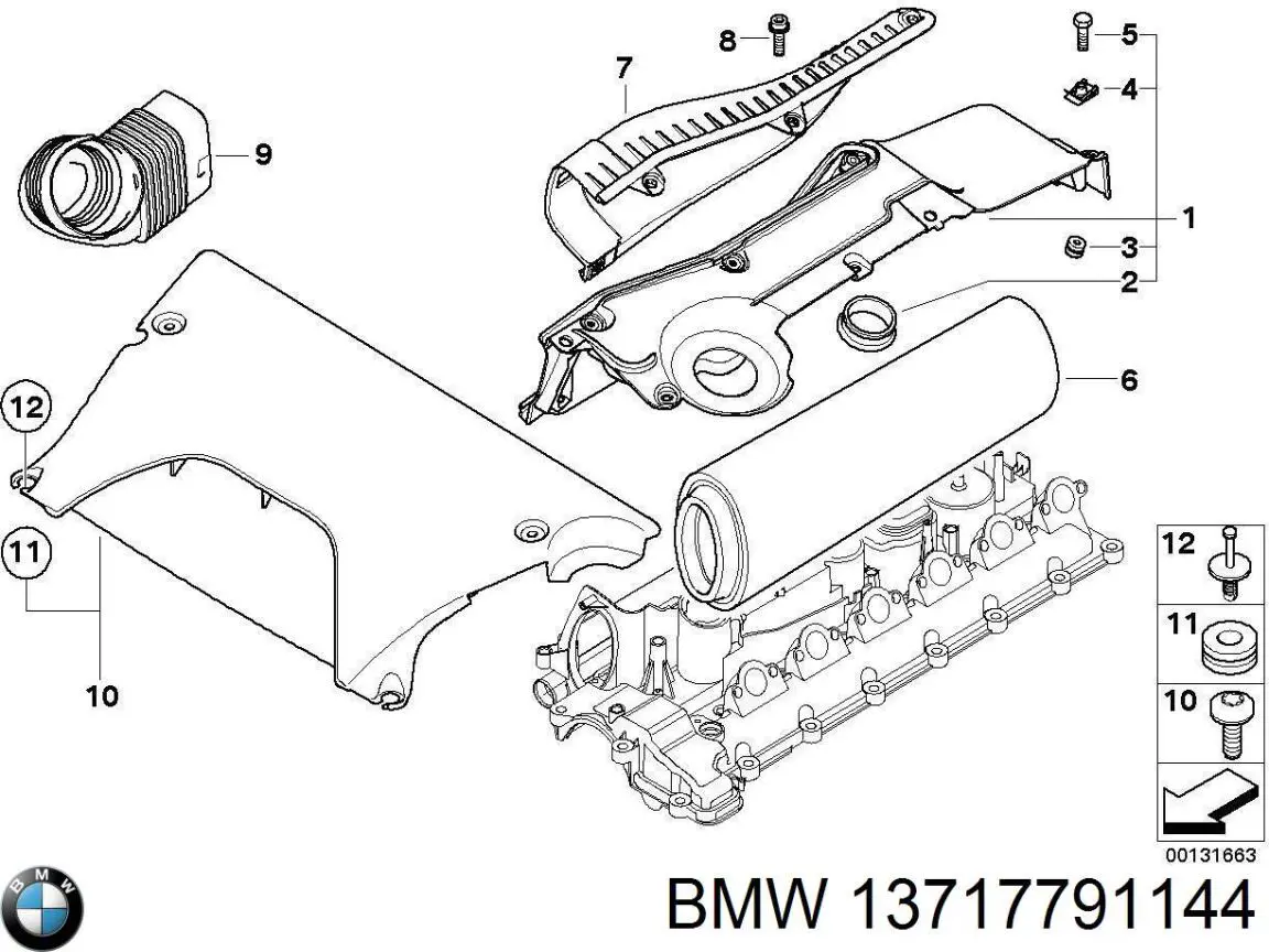 Manguito de aire del medidor de masa de aire BMW 13717791144 precio, desde 52,27 EUR