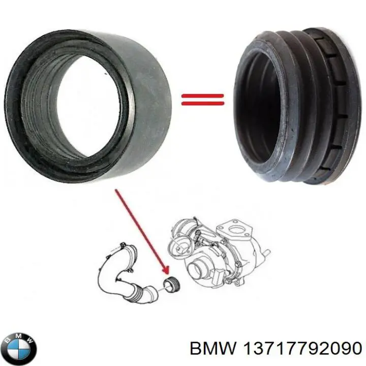 Junta de turbocompresor de admisión BMW 13717792090
