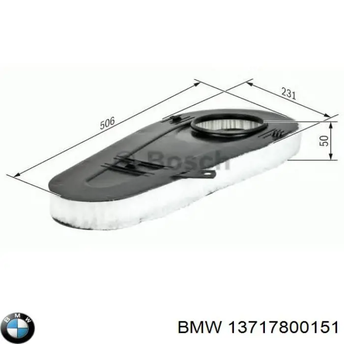 Filtro aire BMW 13717800151