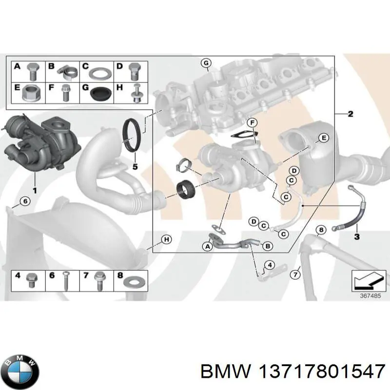 Manguito de aire del medidor de masa de aire BMW 13717801547 precio, desde 126,32 EUR