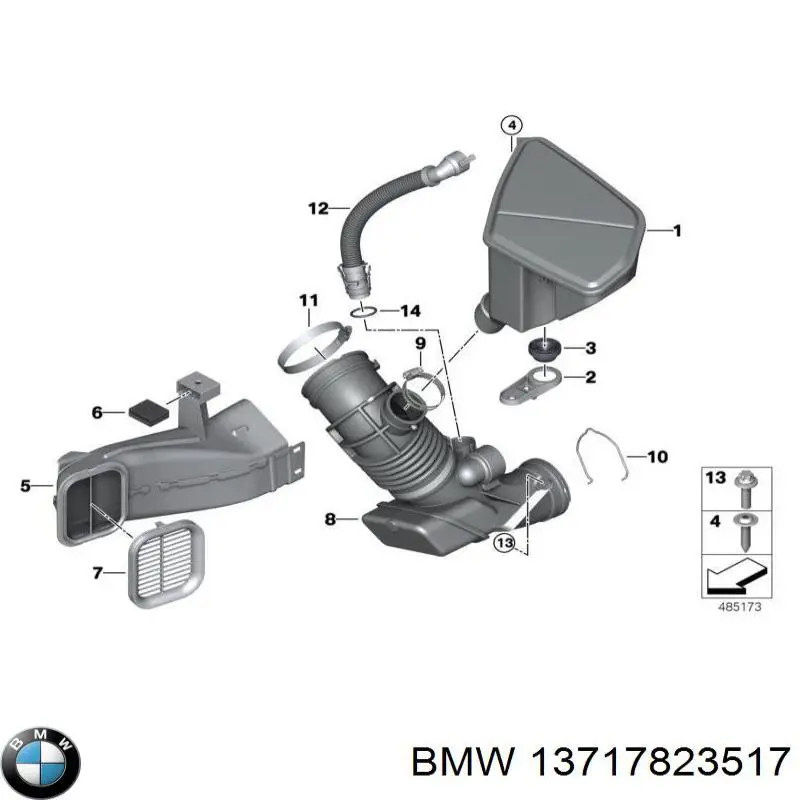 Comprar 13717823517 BMW Sistema de ventilación del cárter