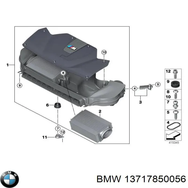 13717850056 BMW Filtro de aire de motor