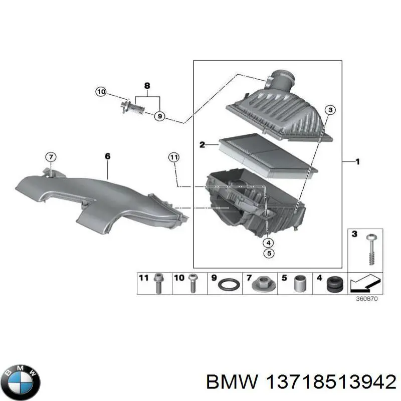 Tubo de aire BMW 13718513942 precio, desde 34,30 EUR