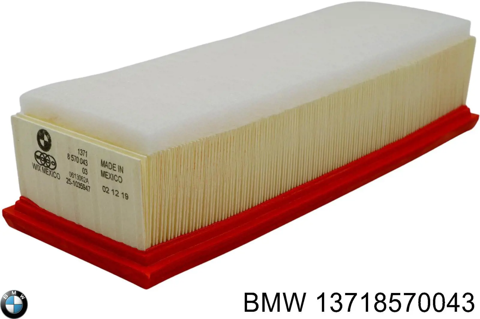 13718570043 BMW Filtro de aire de motor