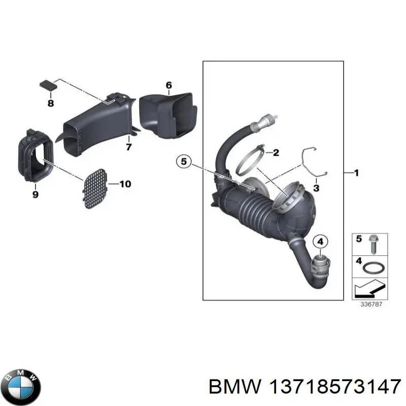 Abrazadera trasera del silenciador BMW 13718573147 precio, desde 4,72 EUR