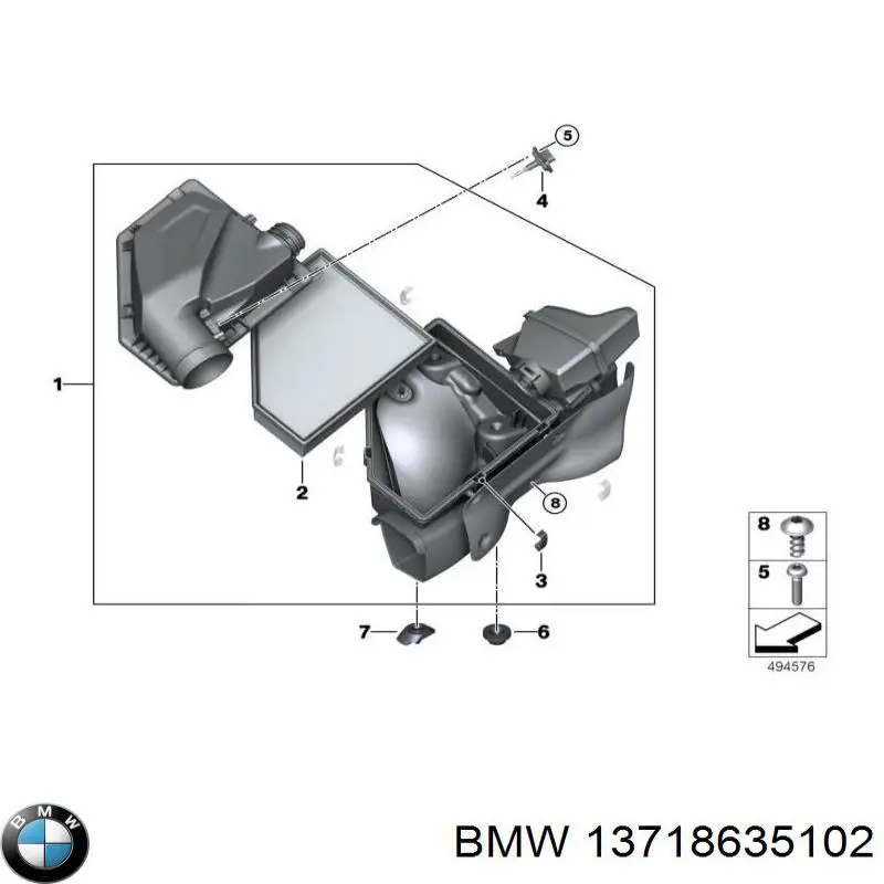 El filtro de aire BMW 13718635102 precio, desde 16,44 EUR