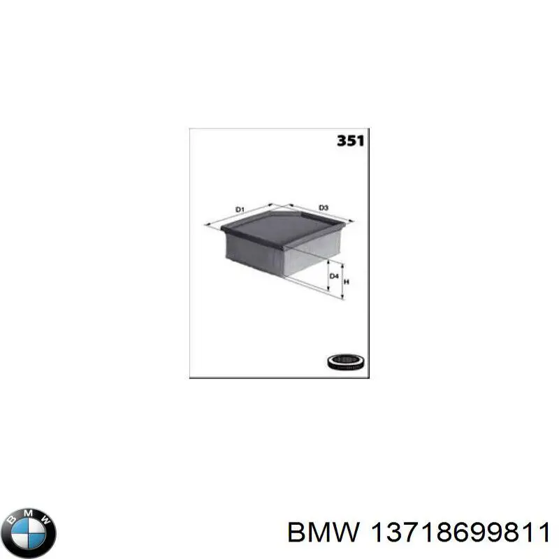 El filtro de aire BMW 13718699811 precio, desde 18,82 EUR