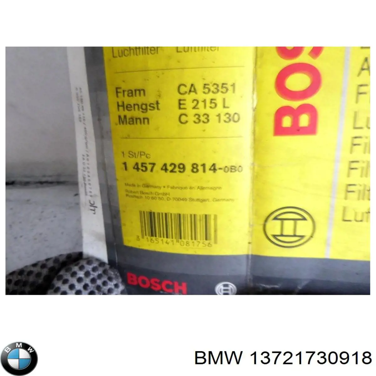 Filtro de aire 13721730918 BMW