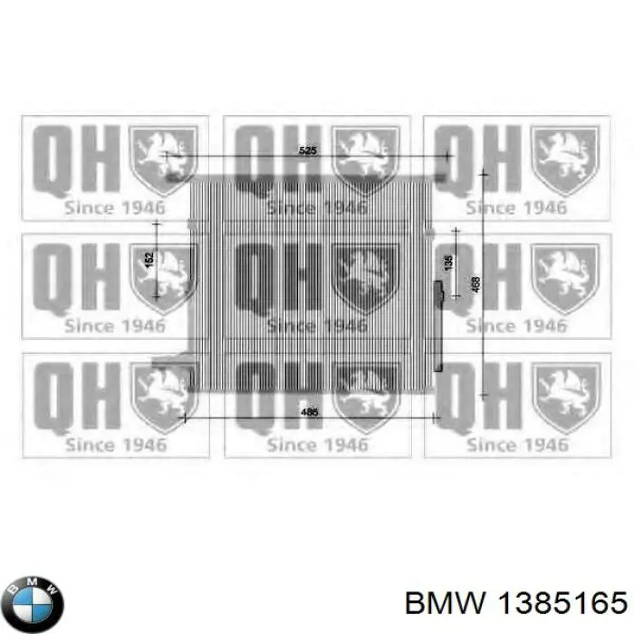 1385165 BMW condensador aire acondicionado