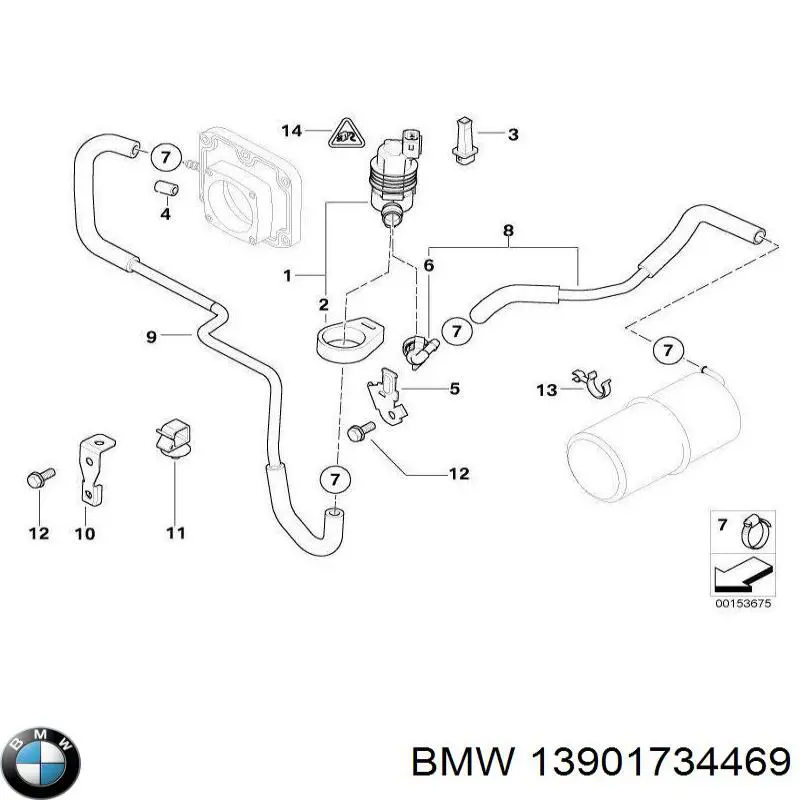 Comprar 13901734469 BMW Resistencia de la válvula de ventilación del tanque de combustible