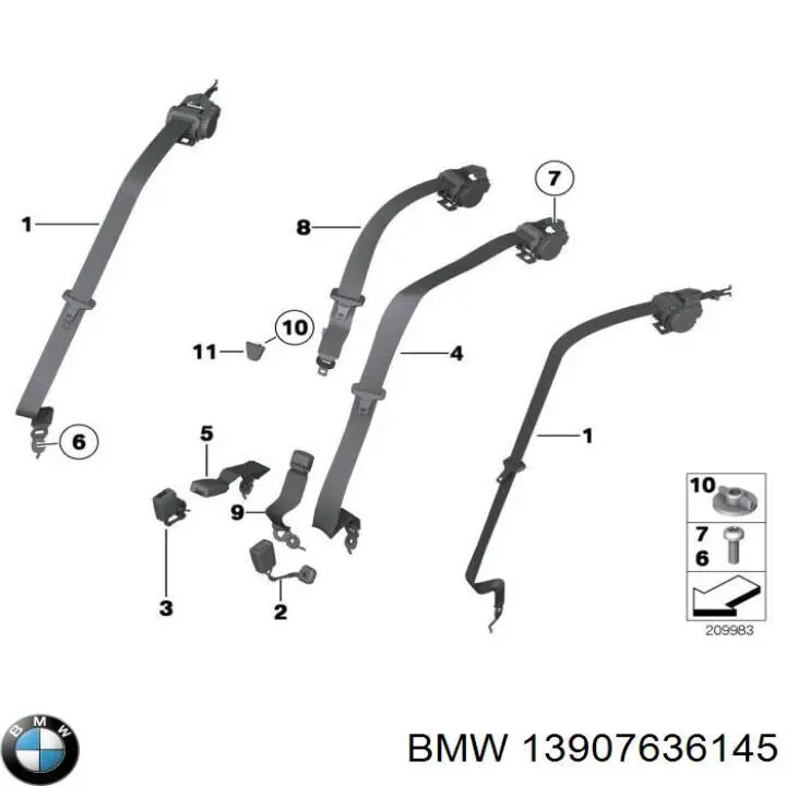 13907636145 BMW válvula de ventilación, depósito de combustible