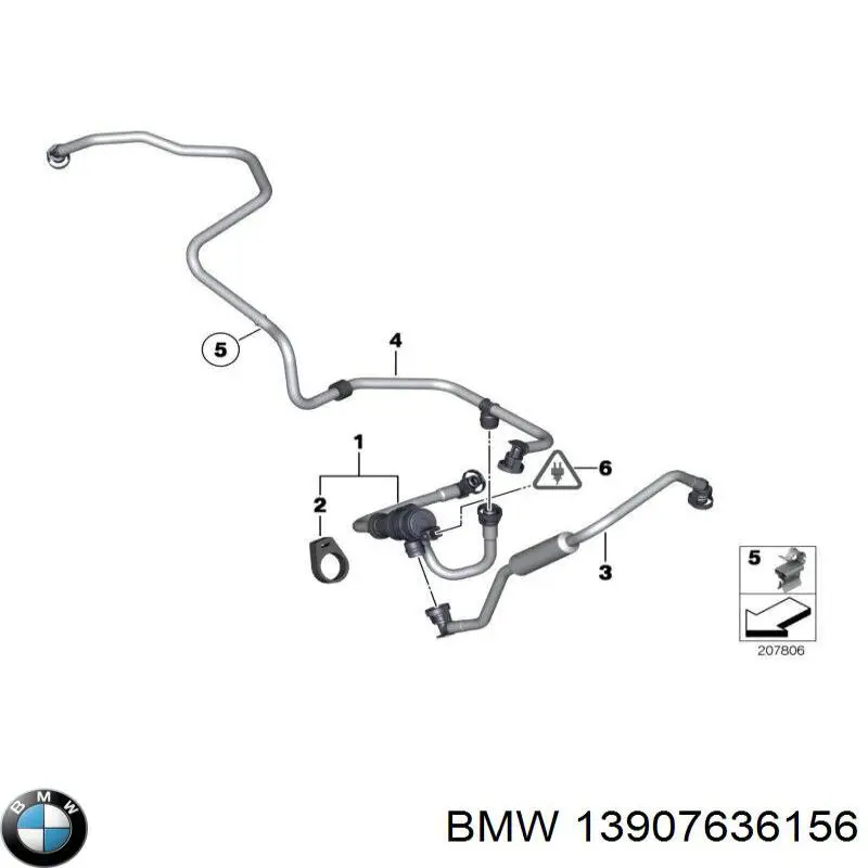 Válvula de ventilación de gases del tanque de combustible BMW 13907636156 precio, desde 55,63 EUR
