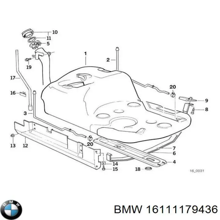Depósito de gasolina BMW 5 sedán (E34) (1987 - 1995) precio, desde 2295,38 EUR