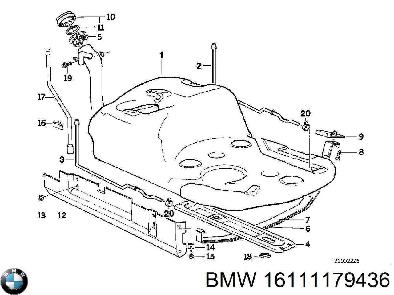Tanque de combustible para BMW 5  E34