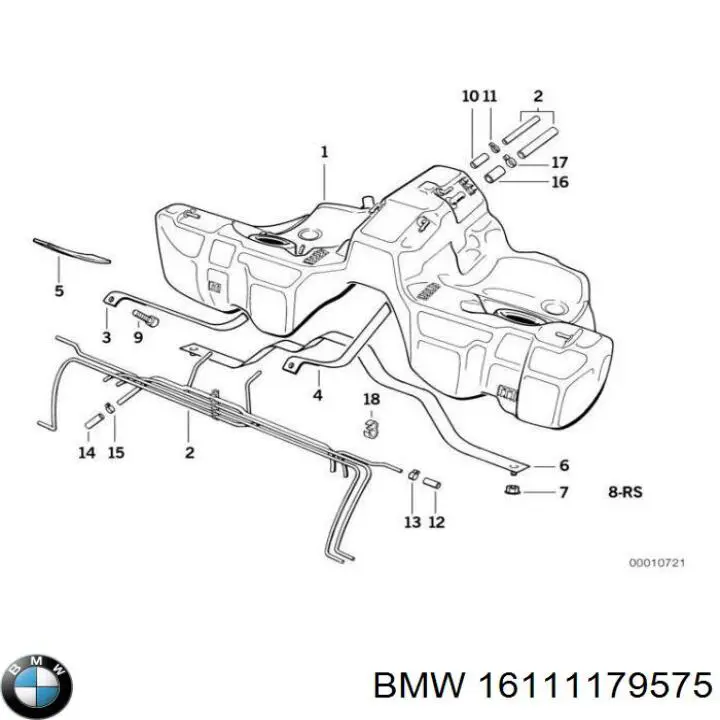 Comprar 16111179575 BMW Soporte del tanque de combustible