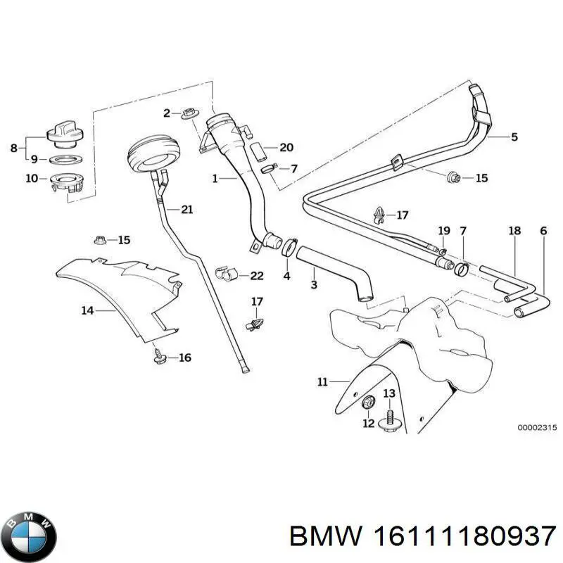 Tanque de combustible para BMW 5  E34