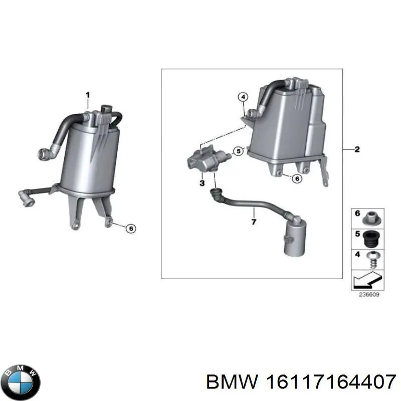 16117164407 BMW filtro combustible