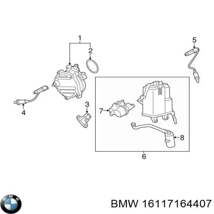 Filtro EVAP BMW 7164407 precio, desde 603,43 EUR
