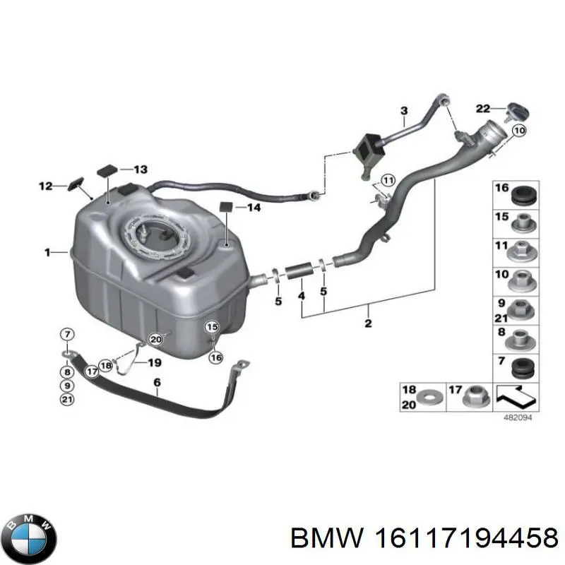  BMW 16117194458 precio, desde 6,32 EUR