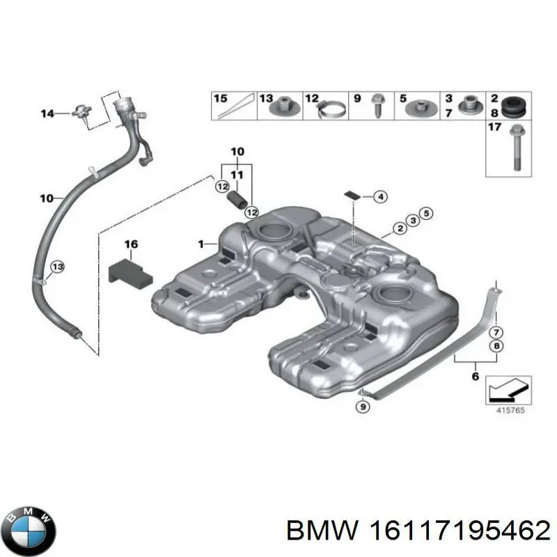 Tanque de combustible para BMW X6 (E71)