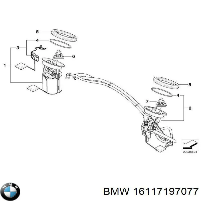 16117197077 BMW Módulo de alimentación de combustible