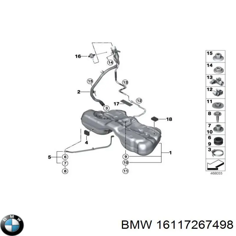 Depósito de gasolina BMW 7 sedán (F01, F02, F03, F04) (2008 - 2015) precio, desde 609,84 EUR