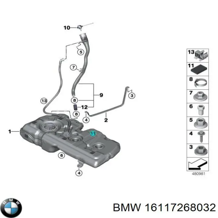 Depósito de gasolina BMW 16117268032 precio, desde 1633,79 EUR