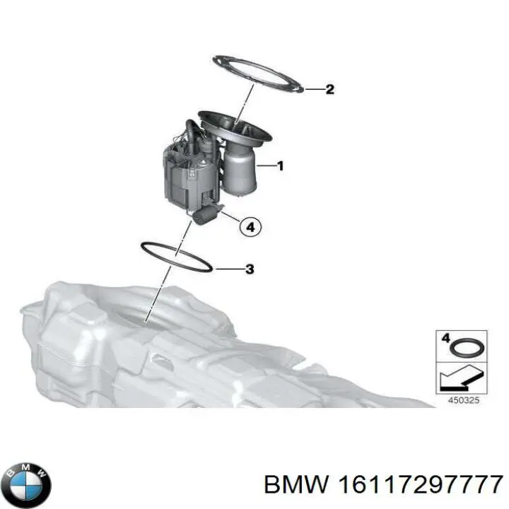 16117297777 BMW módulo alimentación de combustible