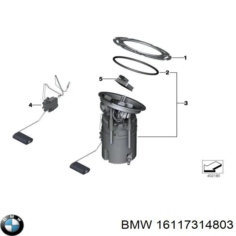 Módulo alimentación de combustible  BMW 16117314803 precio, desde 453,36 EUR