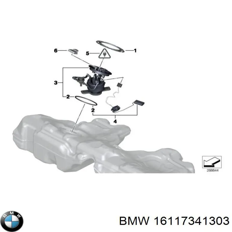 16117341303 BMW módulo alimentación de combustible