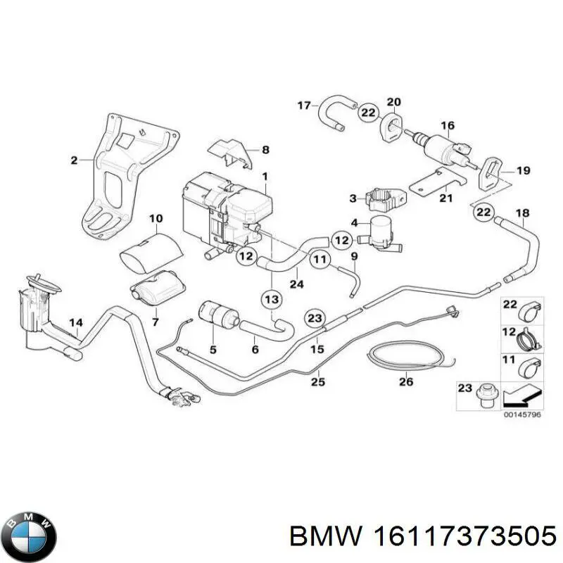 16117373505 BMW módulo alimentación de combustible