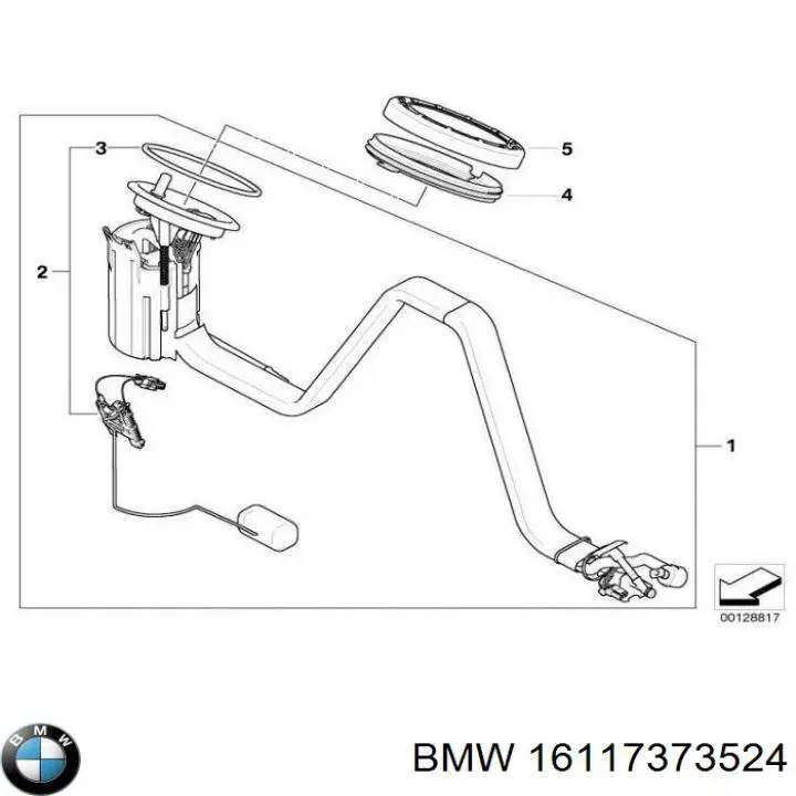 16147841095 BMW módulo alimentación de combustible