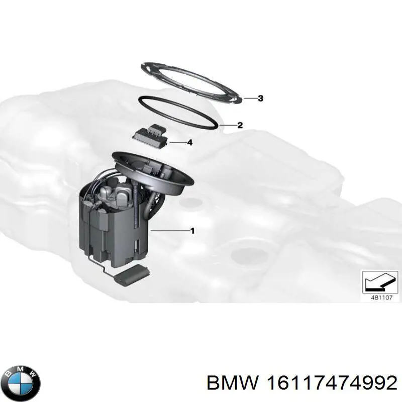16117474992 BMW Módulo de alimentación de combustible