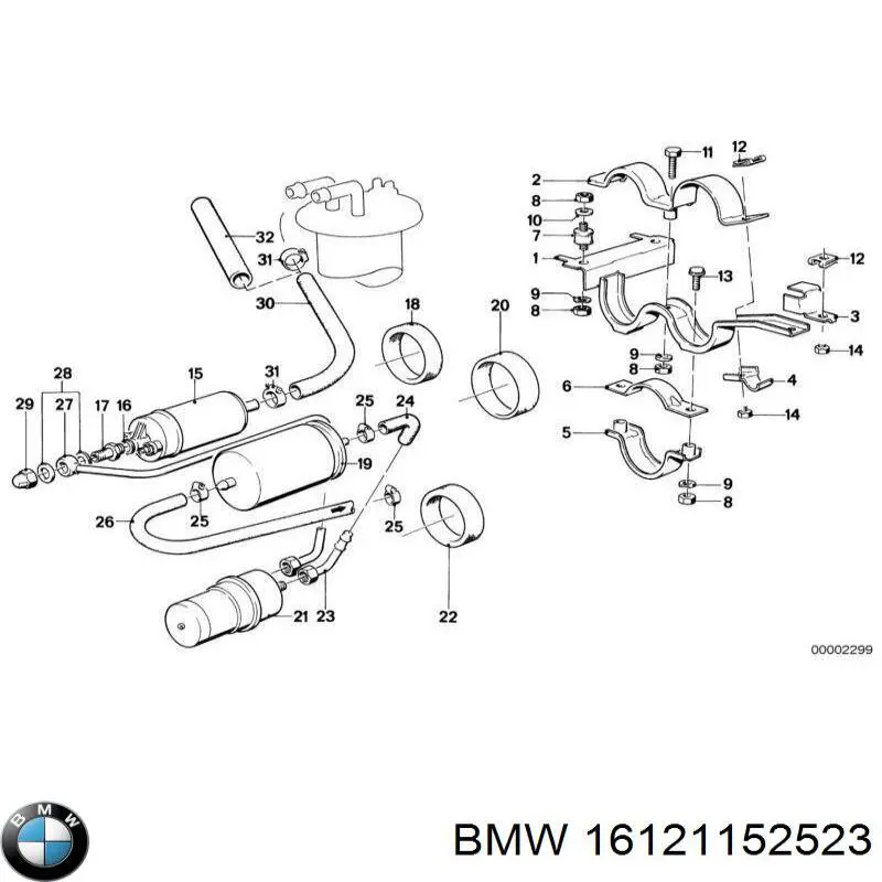 Comprar 16121152523 BMW Acumulador hidráulico del sistema de alimentación
