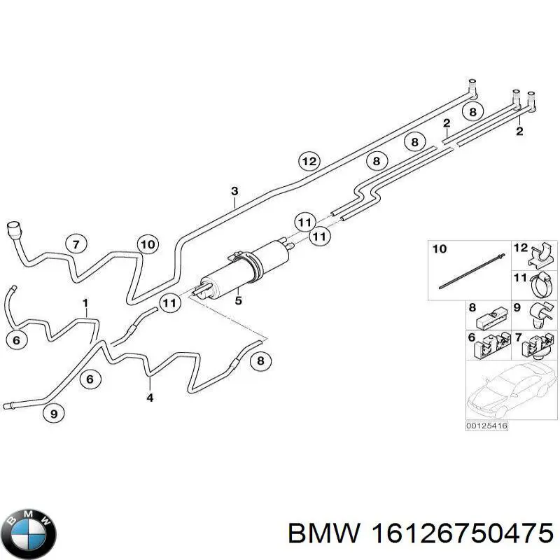 Comprar 16126750475 BMW Filtro diesel