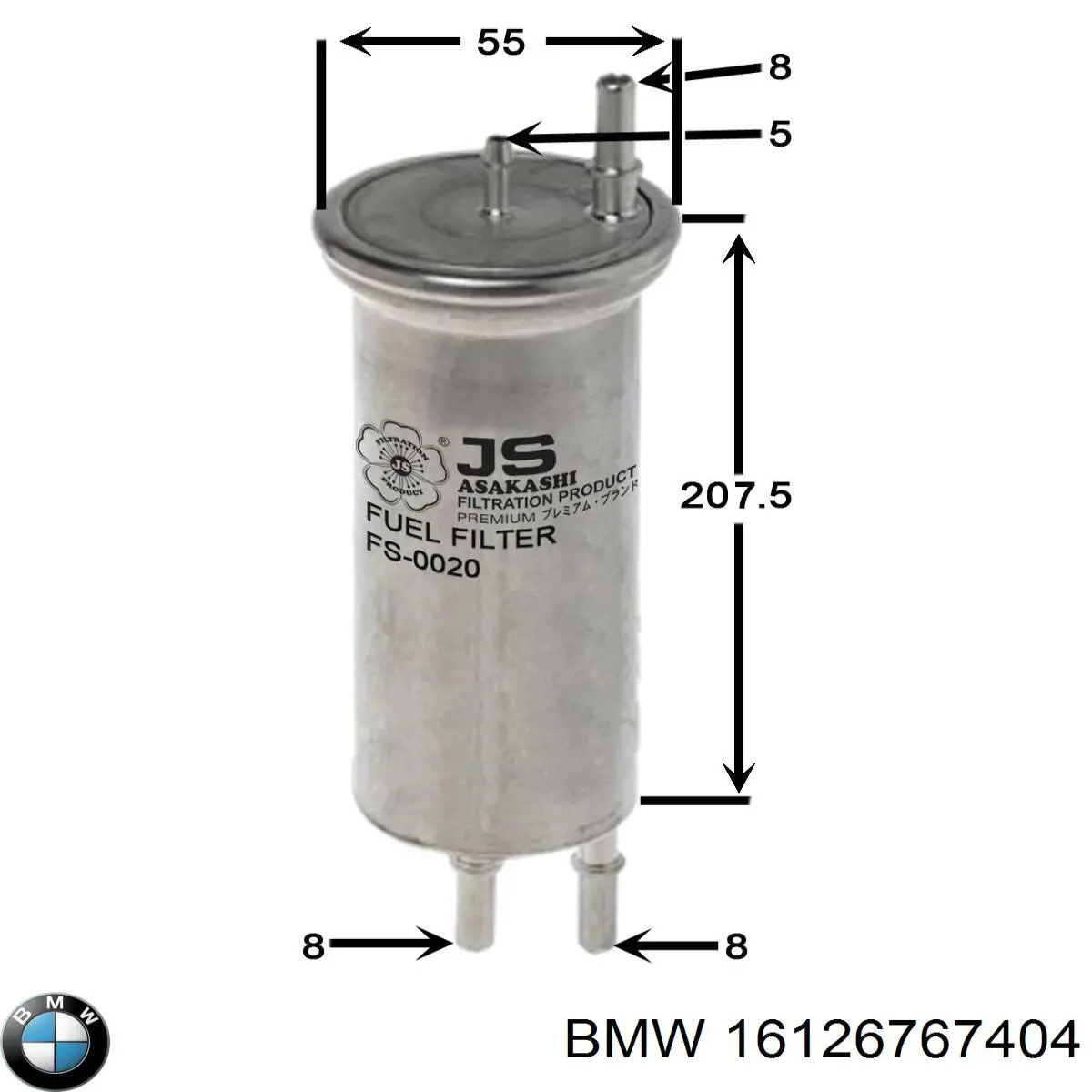 16126767404 BMW filtro combustible