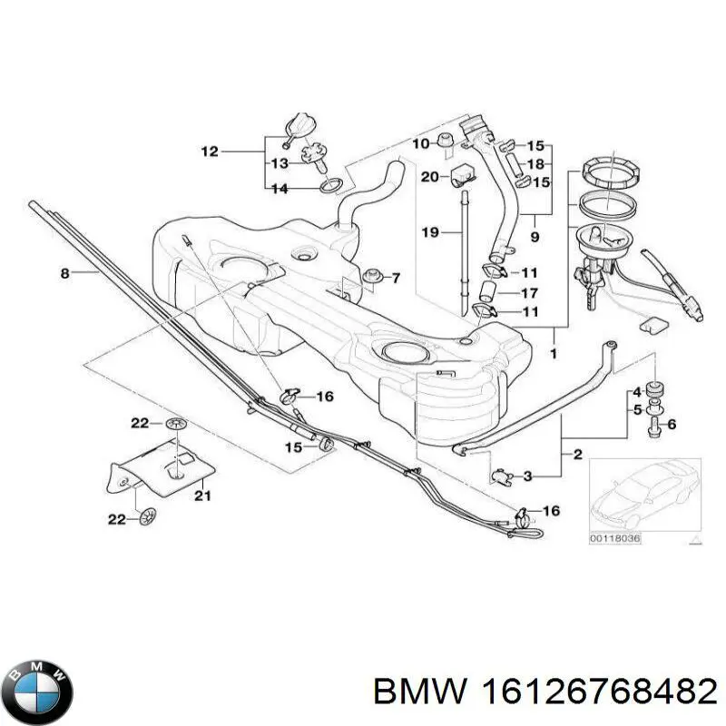 Tanque de combustible para BMW 3 (E46)