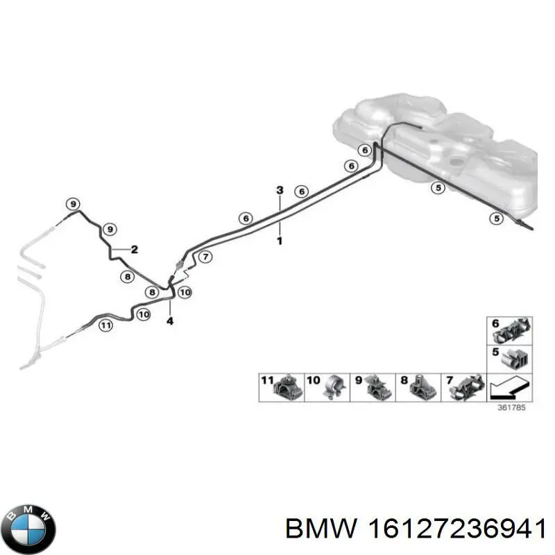 Comprar 16127236941 BMW Filtro diesel